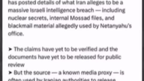 Iran Leaks Audio proof and claim s Israel Threatening Trump if he won't Obey