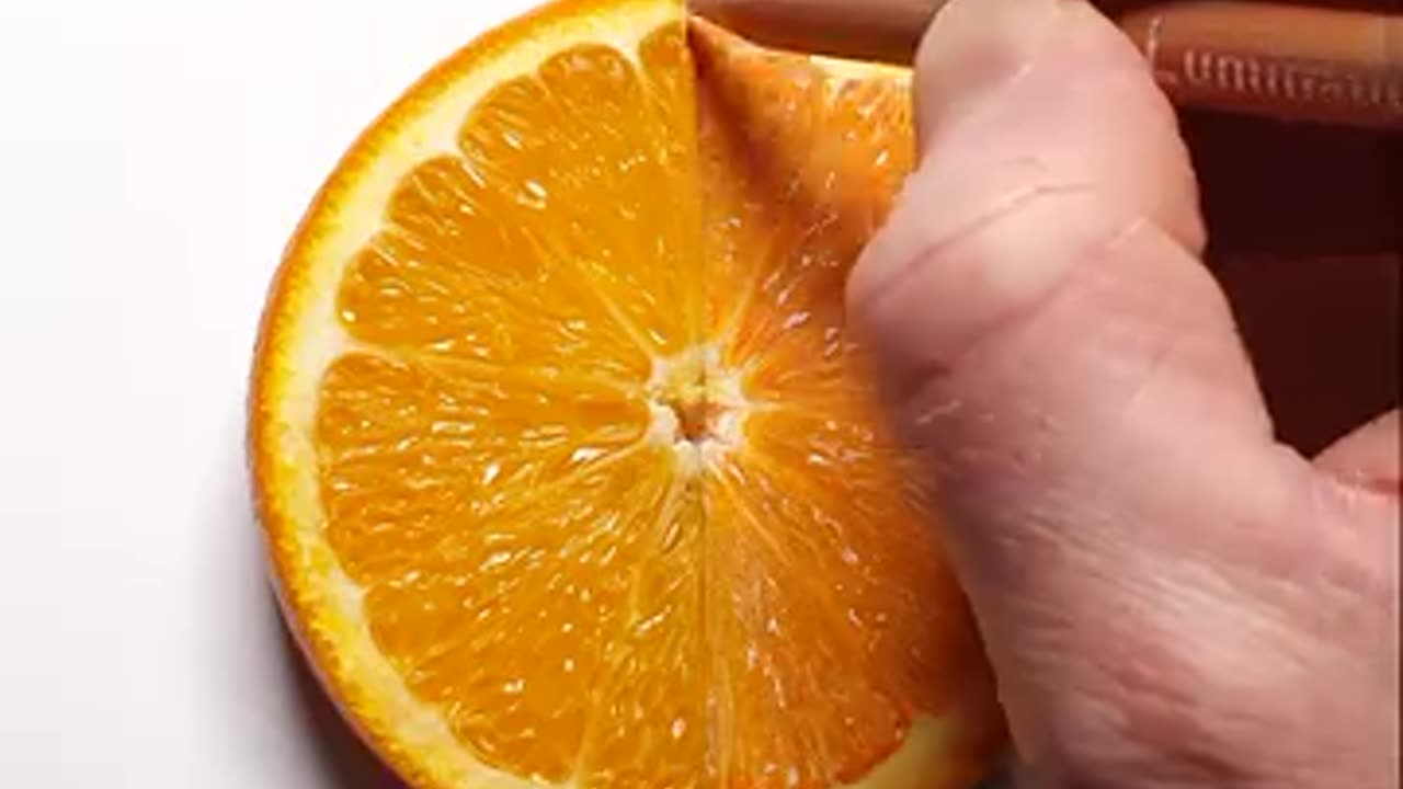 Drawing a orange