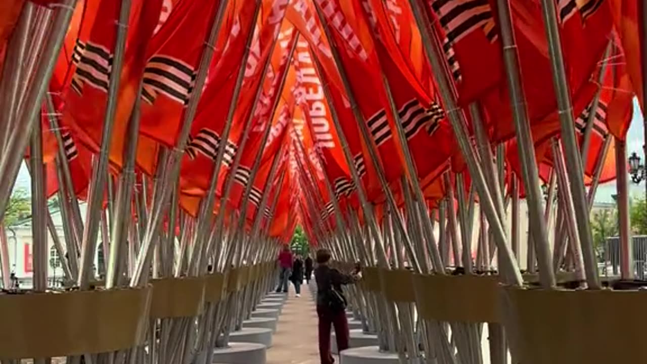 Preparations in Moscow for the 9th of May Celebrations