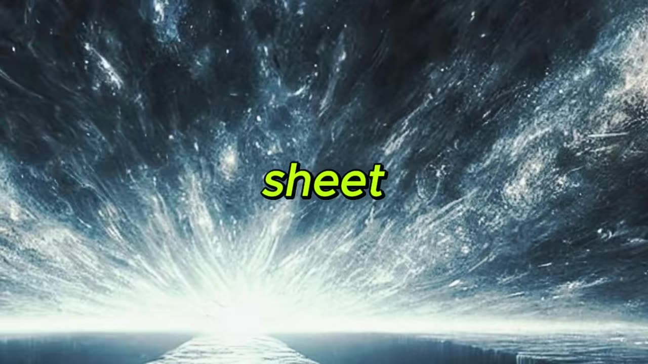 Flat universe theory, creepy fictional story