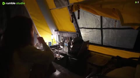 ASolo camping in heavy rain and thunder⚡ like a bomb. Rain falling 24 hours a day! / Rain sound ASMR