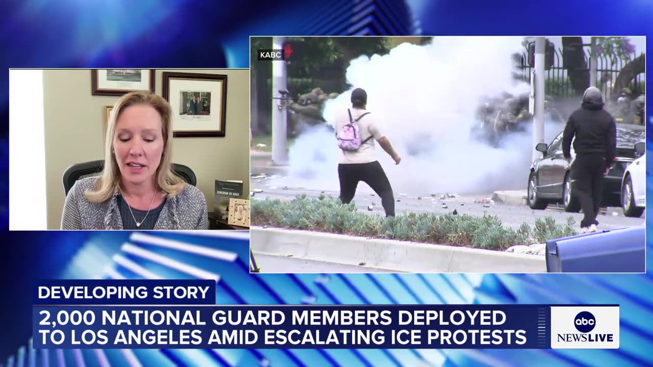 California National Guard arrives in LA in response to immigration protests