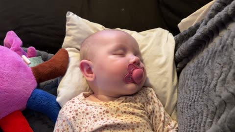 Baby Kayla Gets 2 Vaccine Shots Today & Sleeps All Day 😴💉 | Day 147