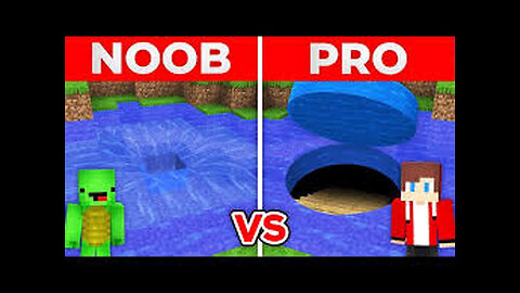 JJ And Mikey NOOB vs PRO Secret ROUND PASSAGE inside WATER in Minecraft
