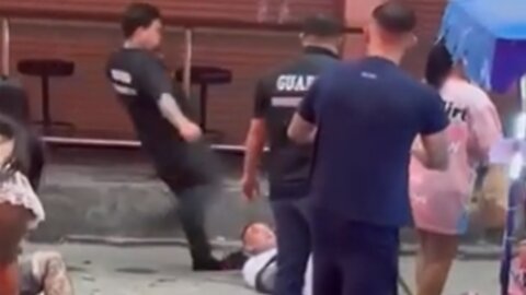 Soi 6 Guards Land Viral Head Kicks on Downed Tourists