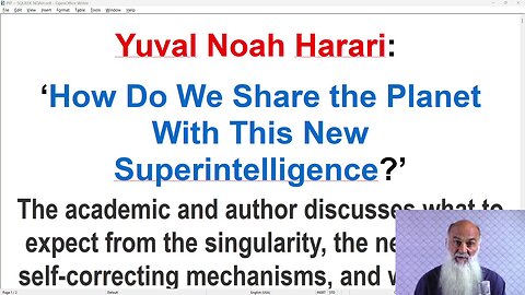 YUVAL NOAH HARARI ~ TRUTH or AI ILLUSION ~ FICTION & LIES