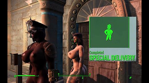 Fallout 4, Special Delivery, Naked, busty,boobs, Breast Expansion, huge tits