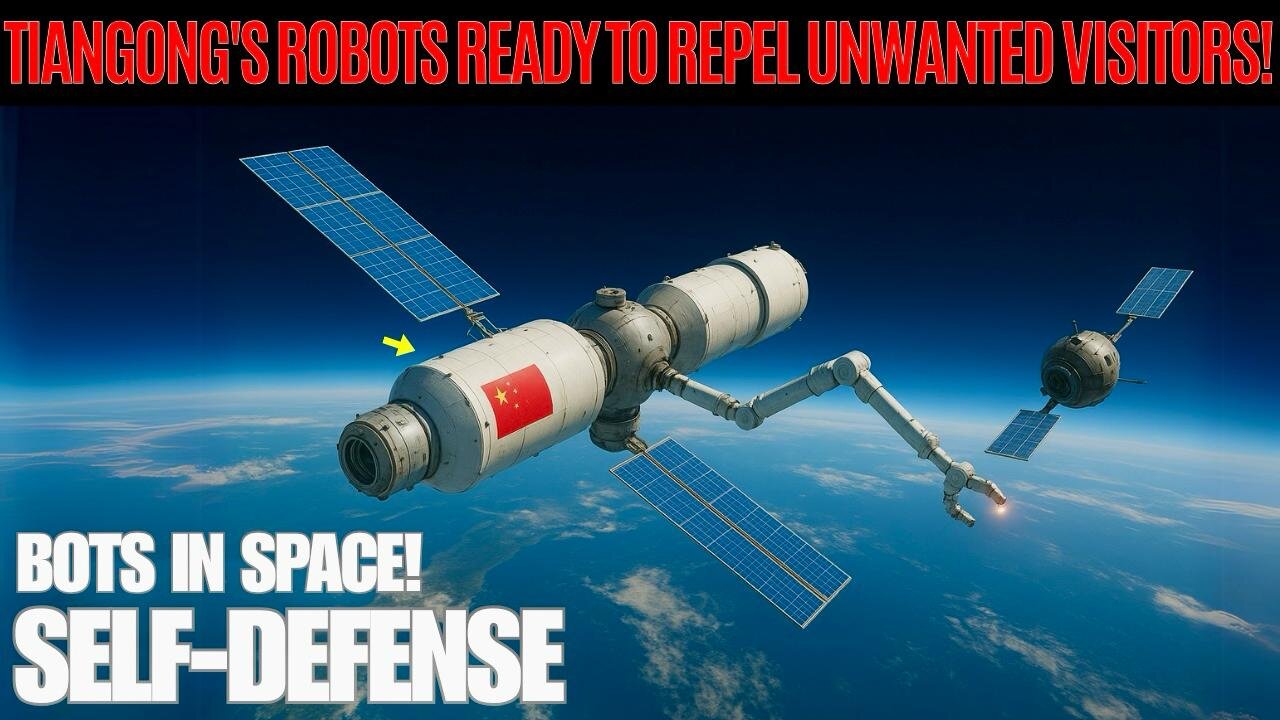 Breakthrough: China Arms Tiangong Space Station with Self-Defense Bots!