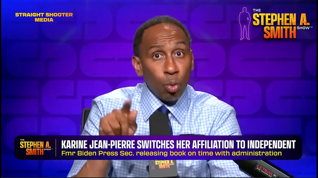 Stephen A. Smith GOES OFF On Karine Jean-Pierre Leaving The Democrat Party