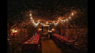 Fine dining in Catacombs 43 feet below the streets of Mount Joy, Pennsylvania (4k)