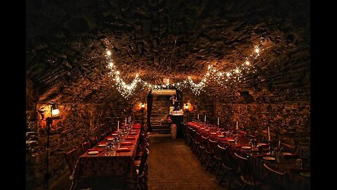 Fine dining in Catacombs 43 feet below the streets of Mount Joy, Pennsylvania (4k)
