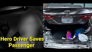 Dashcam Horror: LYFT Driver Saves Woman From Husband Repeatedly RAMMING Car in High-Speed Attack!