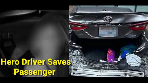 Dashcam Horror: LYFT Driver Saves Woman From Husband Repeatedly RAMMING Car in High-Speed Attack!