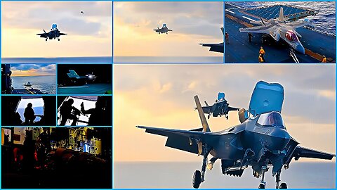 F-35B Lightning IIs TAKE FLIGHT ABOARD USS America at Solomon Sea!