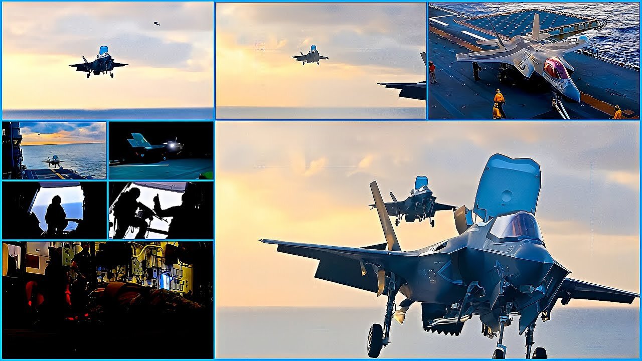 F-35B Lightning IIs TAKE FLIGHT ABOARD USS America at Solomon Sea!