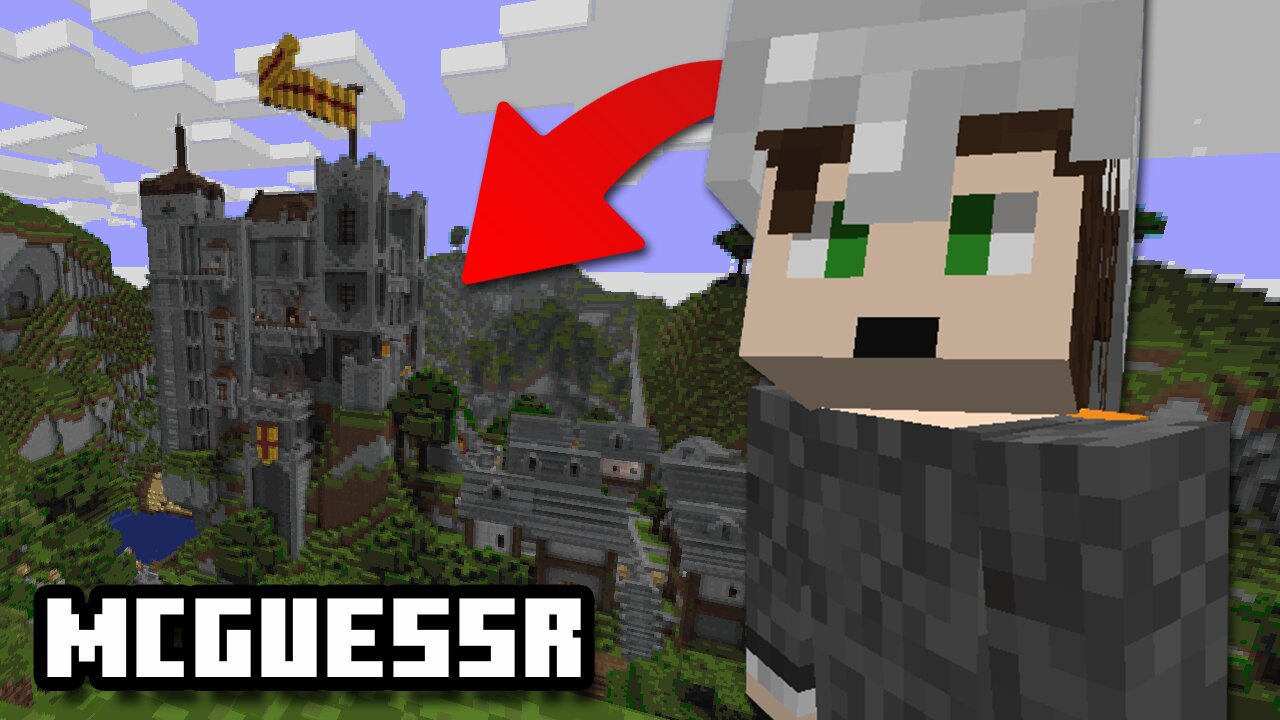 Playing Minecraft GeoGuessr! [Custom Map]