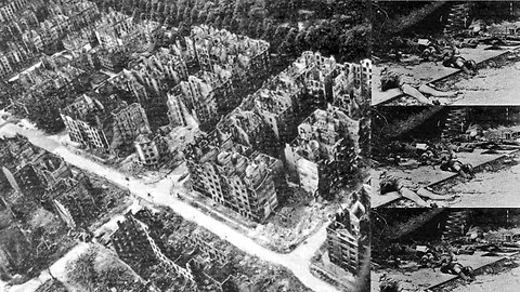 Bombing of Hamburg, 1943 Germany. 50,000 germans killed in Operation Gomorrah. 1 million homeless