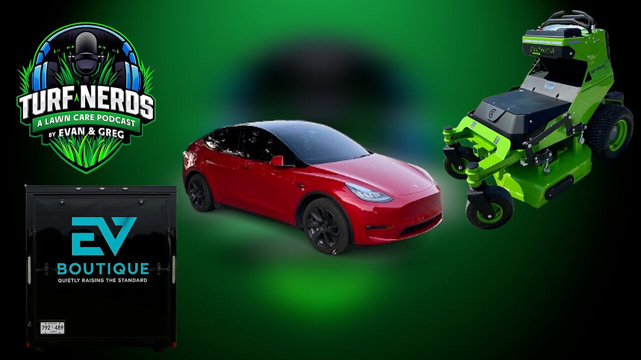 He Started a Lawn Biz 3 Weeks Ago... With a Tesla?!