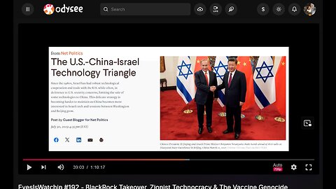 yesIsWatchin #192 - BlackRock Takeover, Zionist Technocracy & The Vaccine Genocide