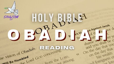 Complete Reading Of Book of OBADIAH (NIV) | HOLY BIBLE