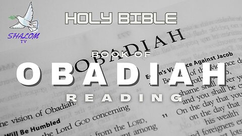 Complete Reading Of Book of OBADIAH (NIV) | HOLY BIBLE