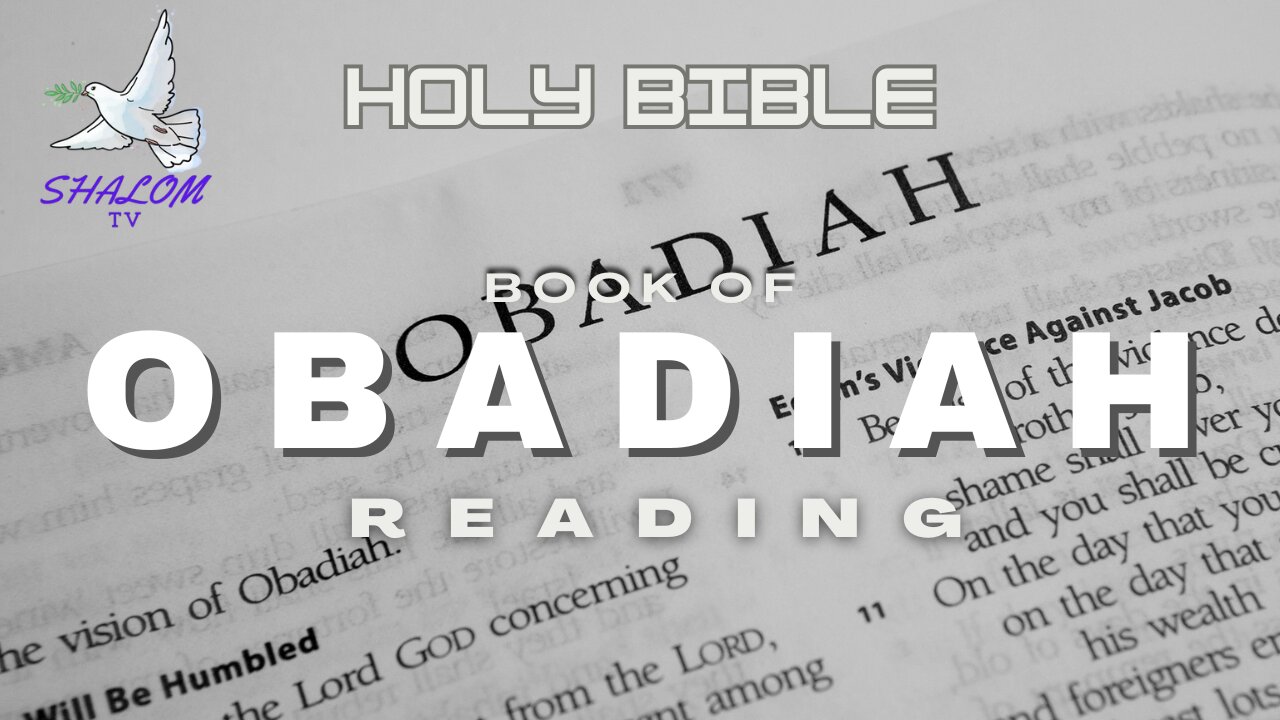 Complete Reading Of Book of OBADIAH (NIV) | HOLY BIBLE
