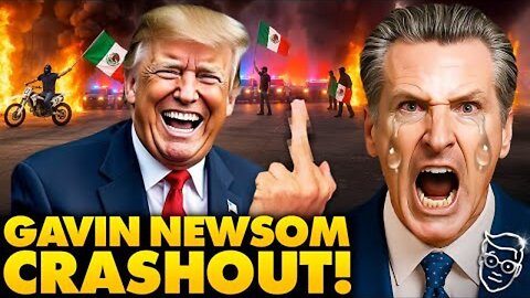 "Emotional Moment: Gavin Newsom Breaks Down During Live Interview Amid Trump Criticism"