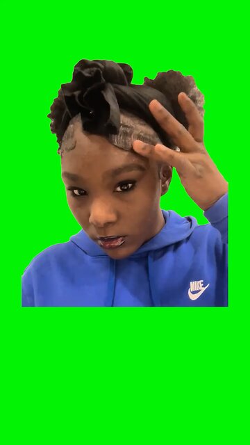 Blue Hoodie Girl | Green Screen #bluehoodiegirl #funny #trending #viral #fyp