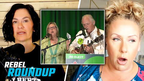 Elizabeth May breaks out in song with husband in bizarre spectacle at 'victory' party