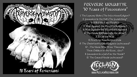 PERVERSE MONASTYR – “10 Years of Perversions” compilation with live, rehearsal, rare tracks