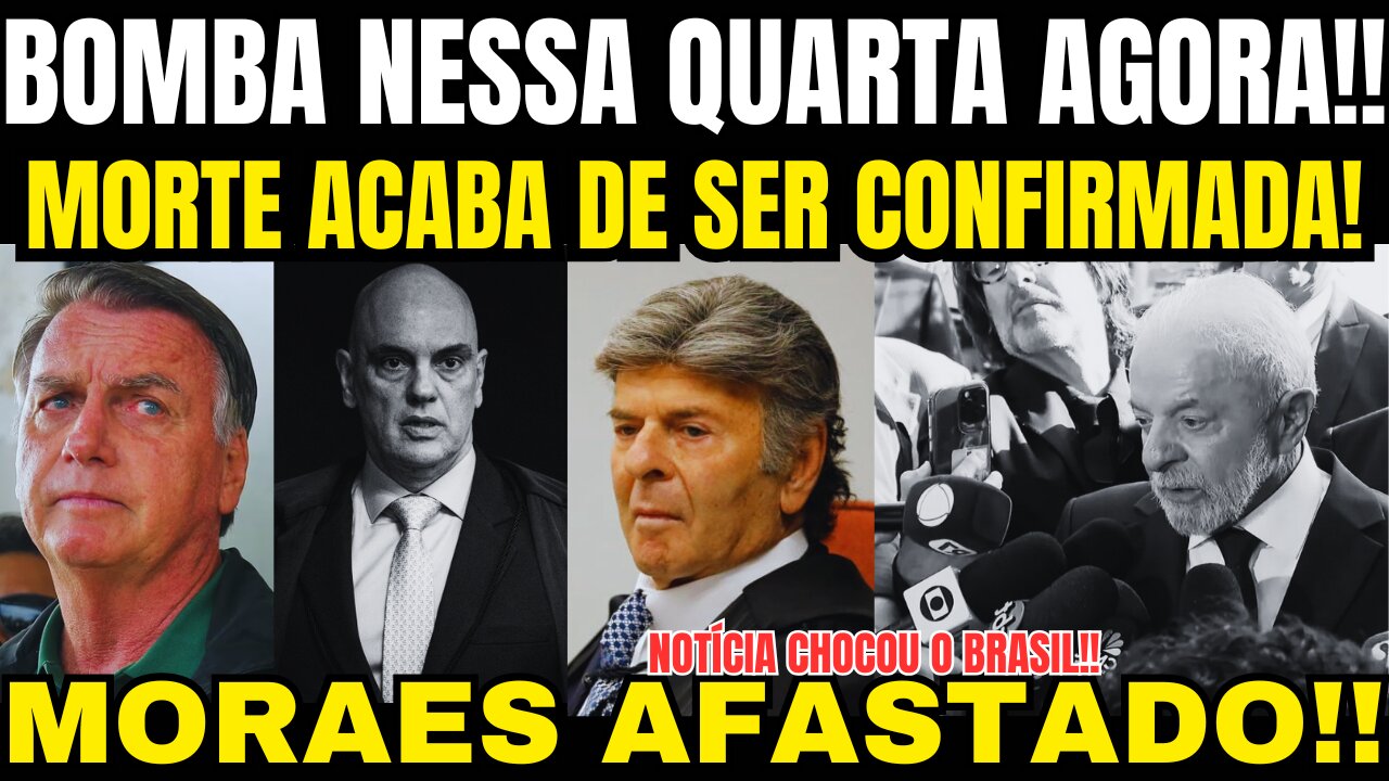 Bomba! AFASTAMENTO DE ALEXANDRE DE MORAES CHOCA BRASÍLIA! LUTO OFICIAL NOS EUA!!