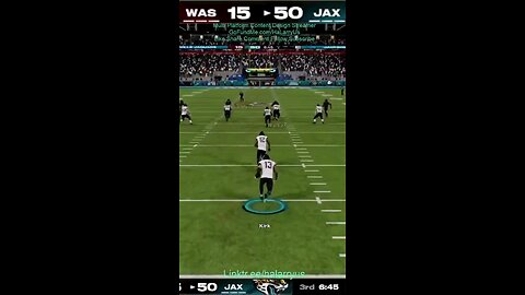 1 Play Score JAX 57 vs WAS 15 #AllMadden #Madden25 #NFLmadden #madden
