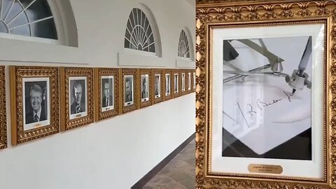 Trump Trolling At It’s Finest! Replaces Joe Biden’s Pic With The Auto Pen😂