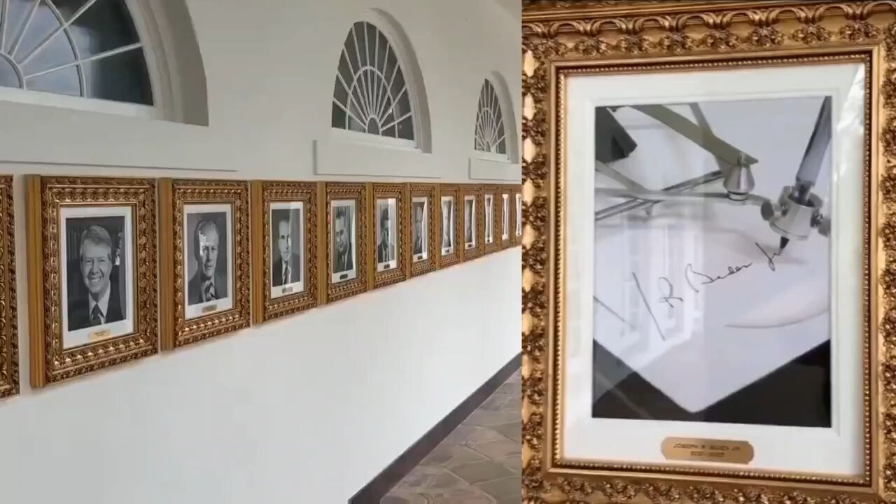 Trump Trolling At It’s Finest! Replaces Joe Biden’s Pic With The Auto Pen😂