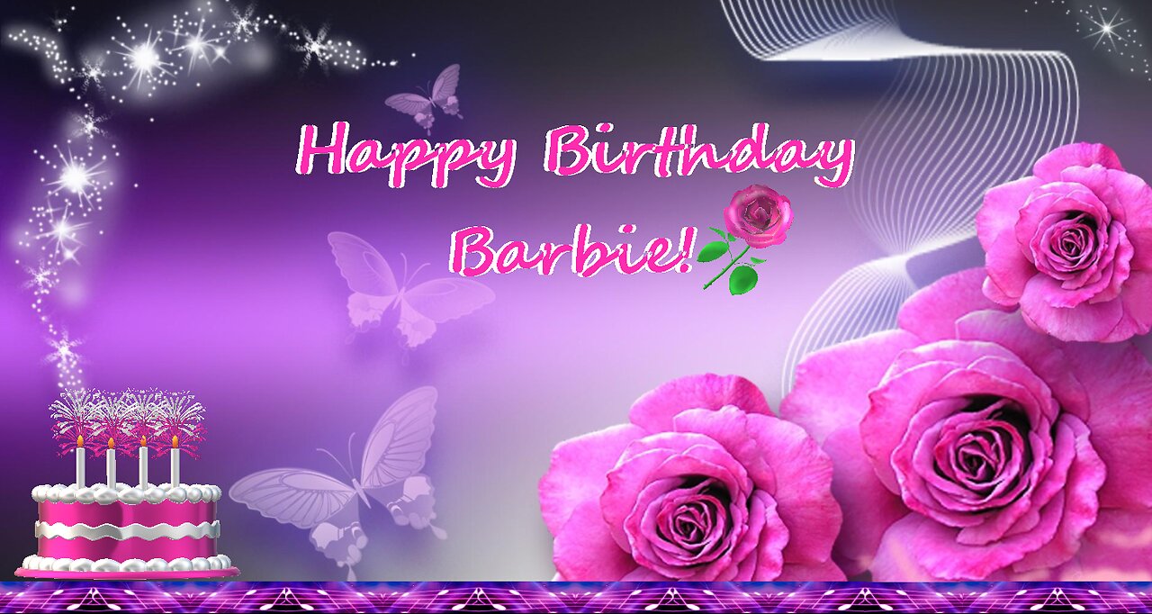 Happy Birthday 3D - Happy Birthday Barbie - Happy Birthday To You - Happy Birthday Song Video Card
