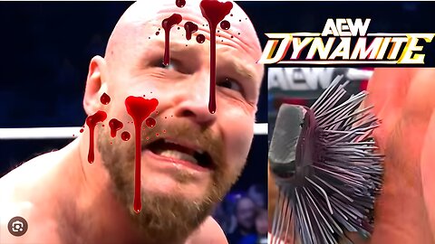 Jon Moxley GRUESOME BLood SPIKE ! on #AEW Dyanmite !