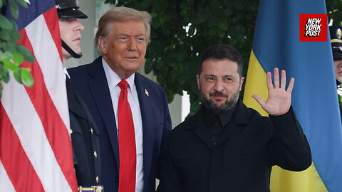 Zelensky arrives at White House for Trump meeting wearing military-style suit