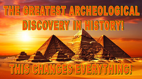 THE GREATEST ARCHEOLOGICAL DISCOVERY IN HISTORY! SHARE THIS AMAZING STORY.