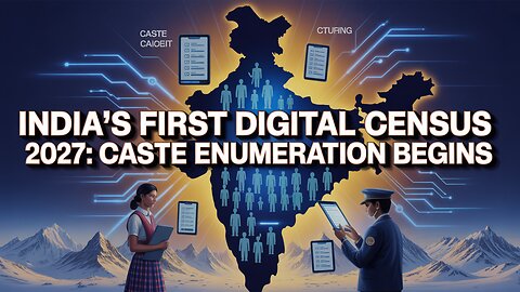 INDIA’S FIRST DIGITAL CENSUS 2027: CASTE ENUMERATION BEGINS.