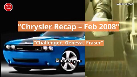 Chrysler News Recap Feb 2008 | Challenger Auction, Geneva Preview & Dodge Work Trucks