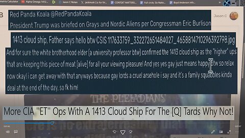 More CIA ''ET'' Ops With A 1413 Cloud Ship For The [Q] Tards Why Not!