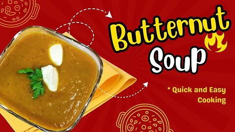 🍲 Delicious BUTTERNUT SQUASH SOUP Recipe Without Roasting! | Quick and Easy 🍲🌿