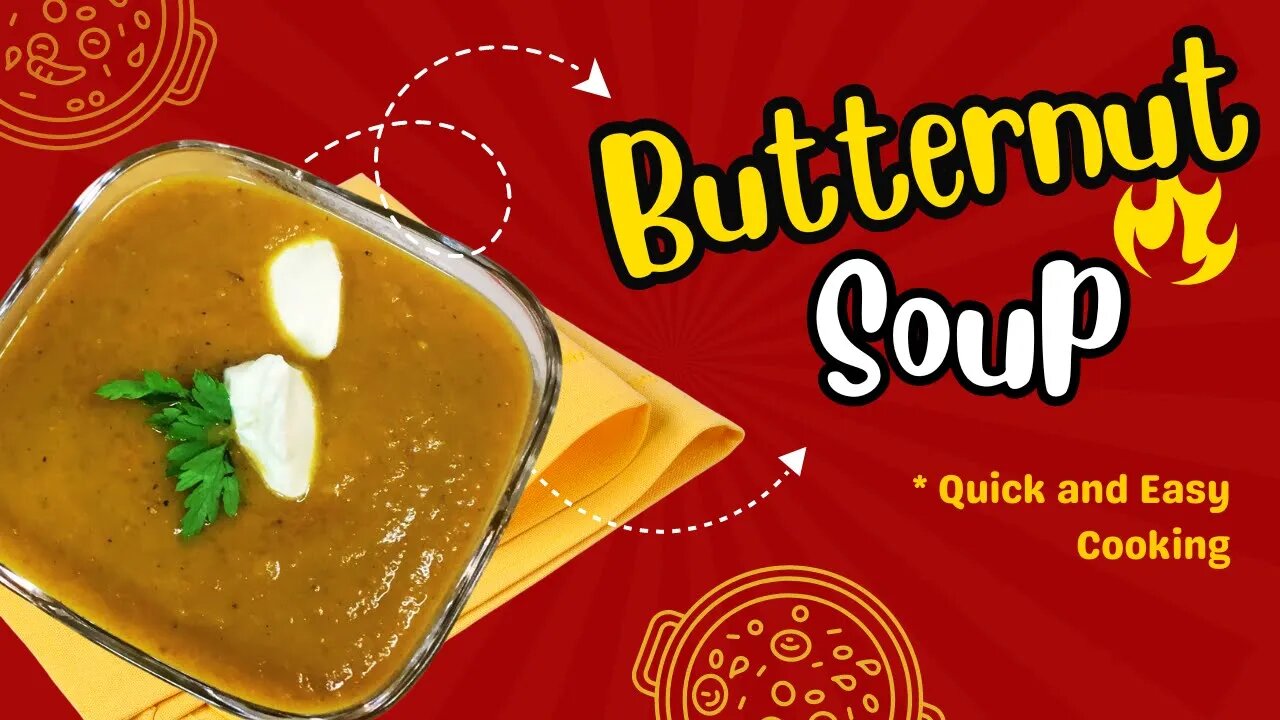 🍲 Delicious BUTTERNUT SQUASH SOUP Recipe Without Roasting! | Quick and Easy 🍲🌿