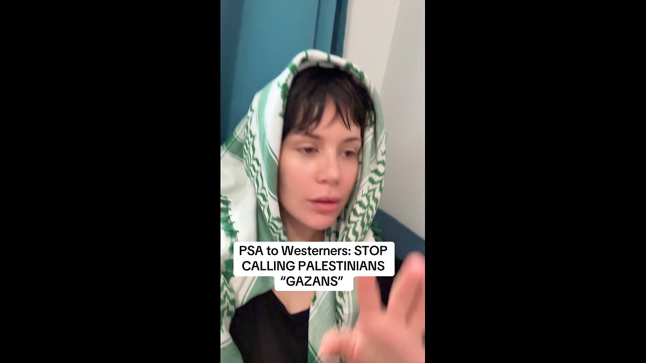 Fellow Westerners: STOP CALLING THEM GAZANS!
