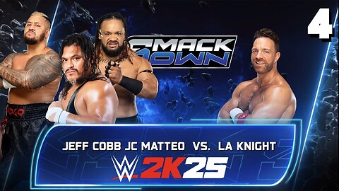 WWE 2K25 Smackdown May 16th 2025 - Match 4: JC Gets the DUB!