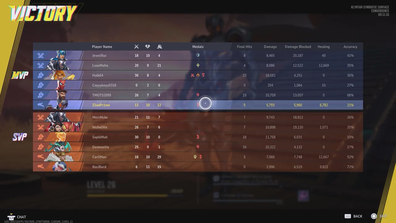 Marvel Rivals victory