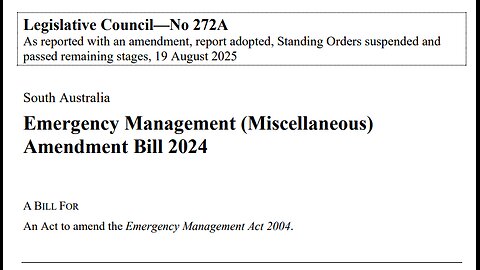 🚨 Farmer Briefing: Emergency Management (Miscellaneous) Amendment Bill 2024 (SA)