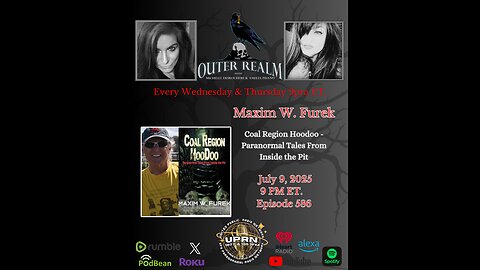 Coal Region Hoodoo - Paranormal Tales From Inside The Pit" with Maxim W. Furek