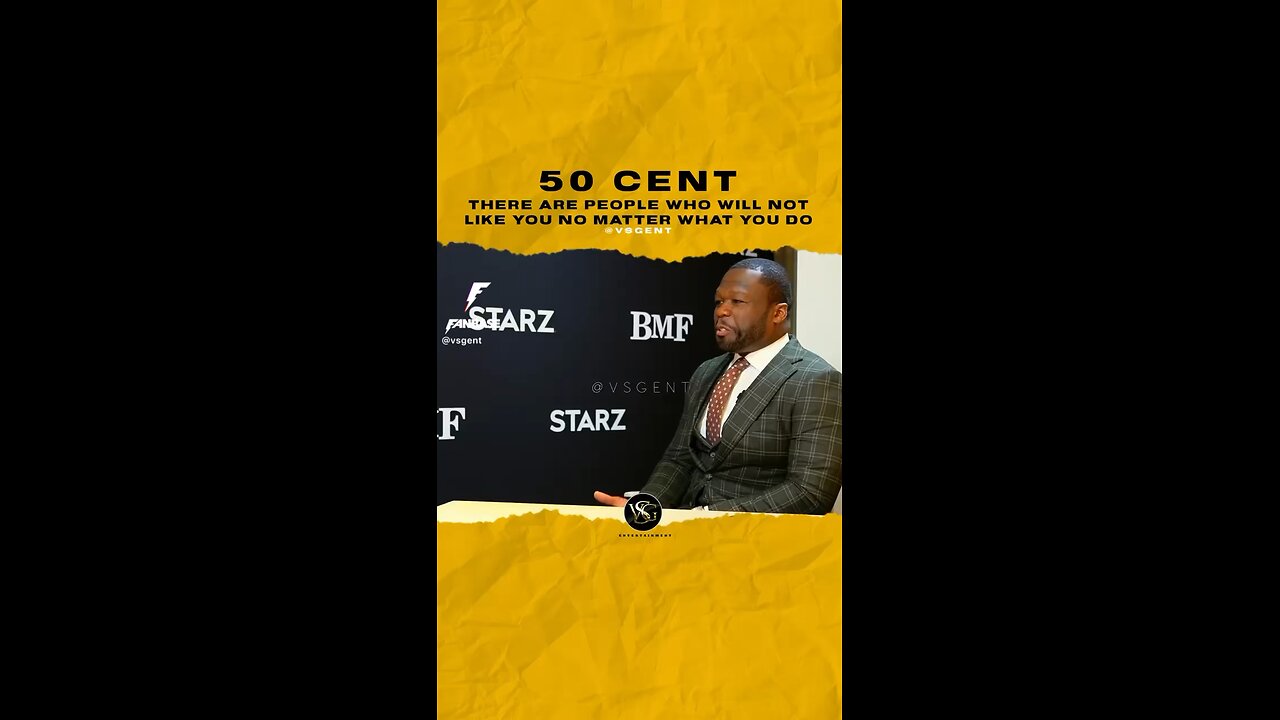 @50cent There are people who will not like you know matter what you do