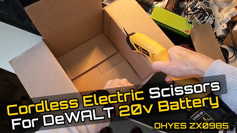 OHYES ZX0985 Cordless Electric Scissors Review — DeWALT 20V Battery Powered Cutter